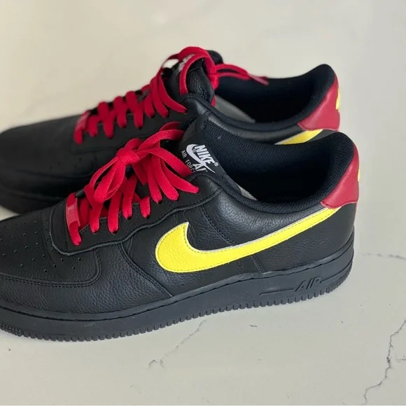 Nike | Shoes | Nike Af Custom Black Yellow Red Mens 12  display picture 1
